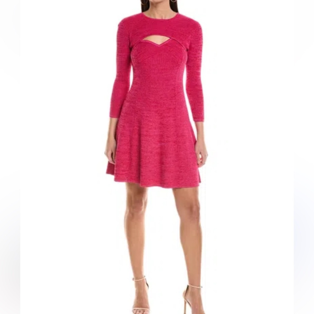 NWT Shoshanna Janet Fuchsia Mini Dress Small - Picture 2 of 10